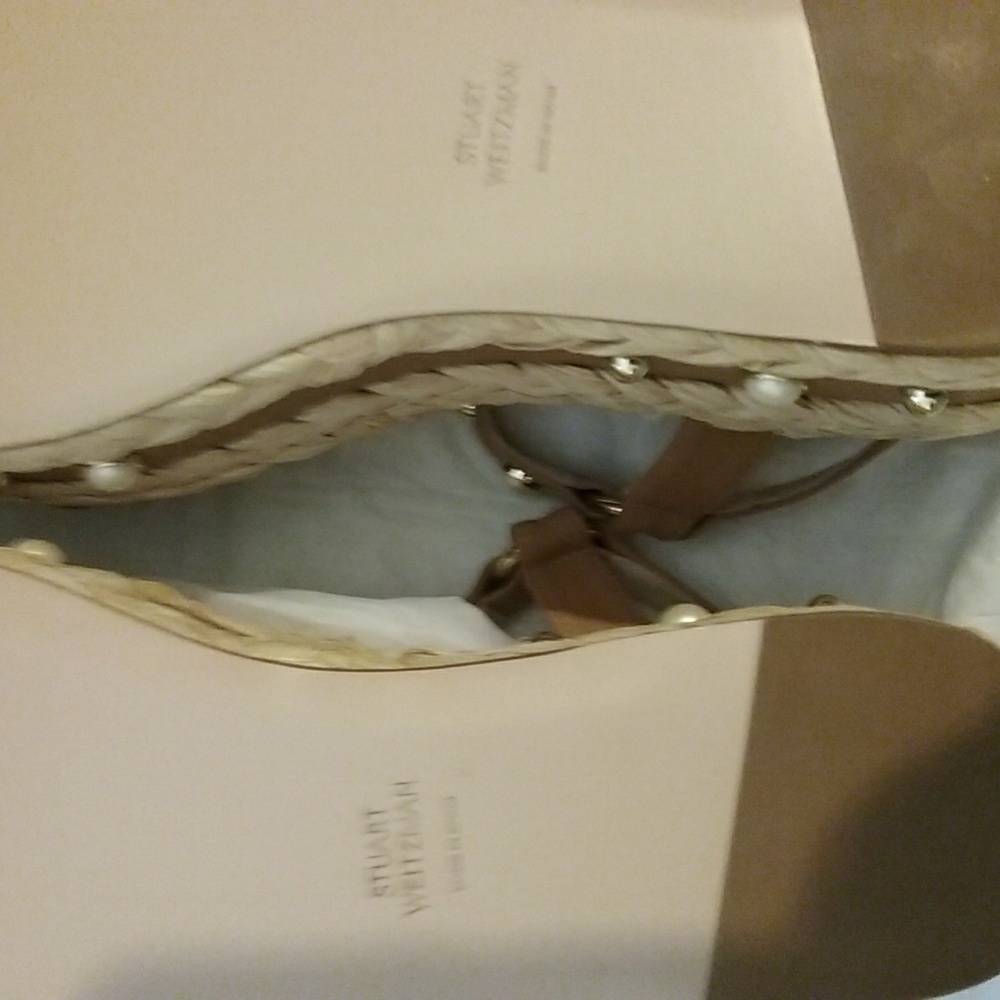 Stuart Weitzman Nib Sandals 9.5 Vachetta - image 8